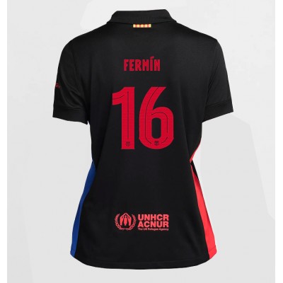 Ženski Nogometni dresi Barcelona Fermin Lopez #16 Gostujoči 2024-25 Kratek Rokav Ženski Nogometni dresi Barcelona Fermin Lopez #16 Gostujoči 2024-25 Kratek Rokav